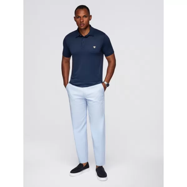  Herren t -Shirt mit einem Kragen OMBRE OM-POSS-0150 MARINEBLAU 