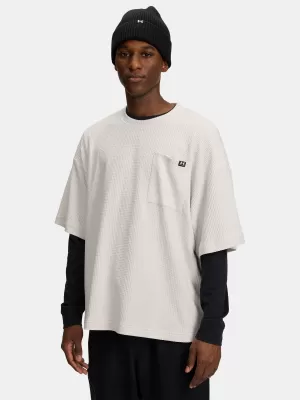 Herren-T-Shirt UNDER ARMOUR UA RIVAL WAFFLE CREW 1383106-110 WEIß