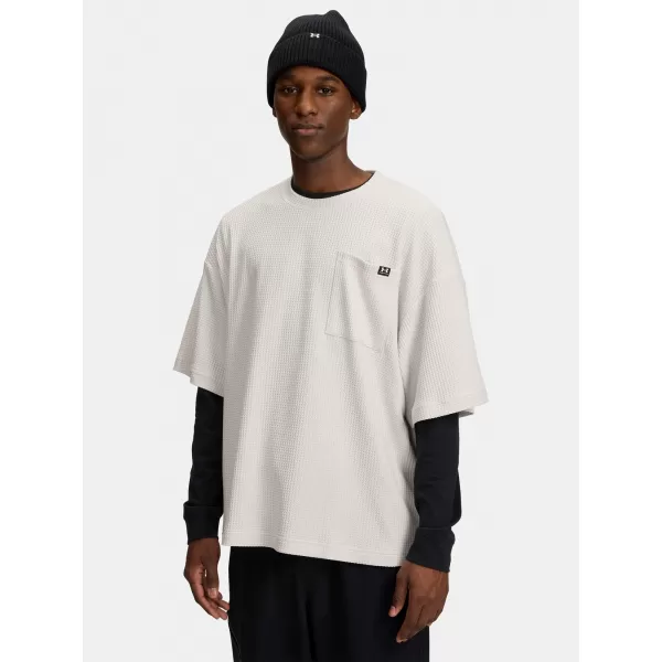  Herren-T-Shirt UNDER ARMOUR UA RIVAL WAFFLE CREW 1383106-110 WEIß 