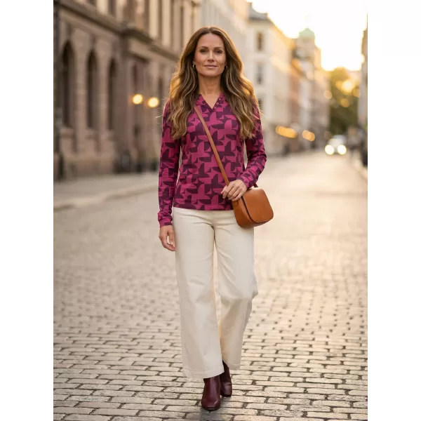  Damen-T-Shirt ALTISPORT GINA BURGUND 
