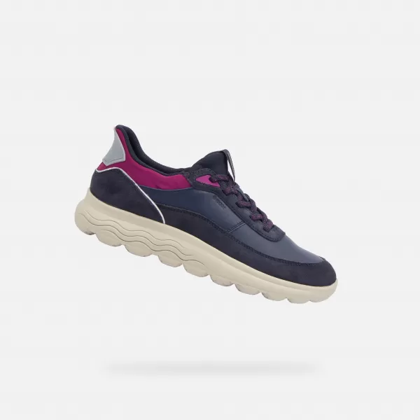  Damen-Sneaker GEOX SPHERICA PLUS FAST IN G009589 DUNKELBLAU 