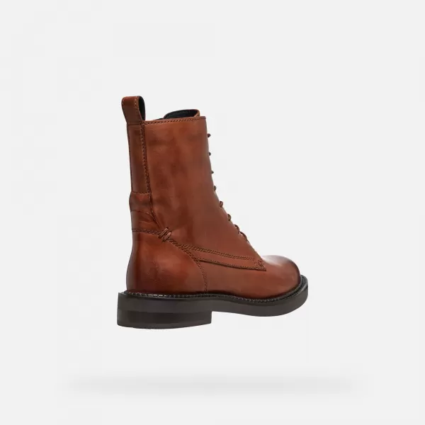  Damen-Stiefeletten GEOX SERILDA HELLBRAUN 