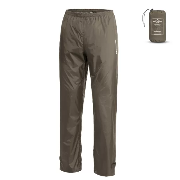 Hose PENTAGON CLOUDBURST PACKABLE UNISEX RAIN PANTS K07021 BRAUNGRAU 