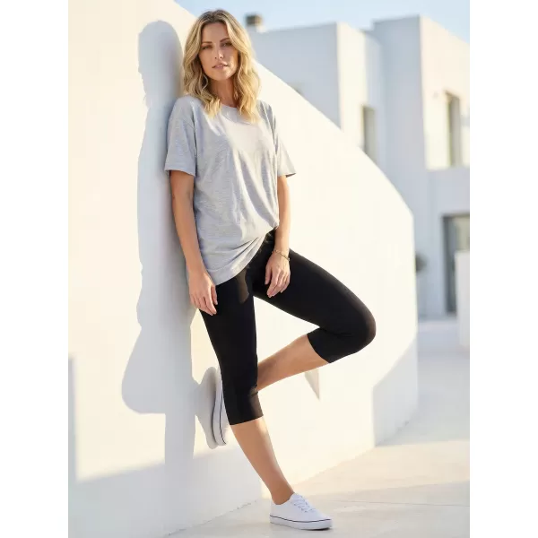  3/4-Leggings für Damen ALTISPORT OWECA SCHWARZ 