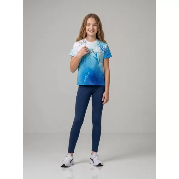  Funktionaler t -Shirt -Prämie von Kindern ALTISPORT VOJ/ALK083TR01 WEIß -BLAU 
