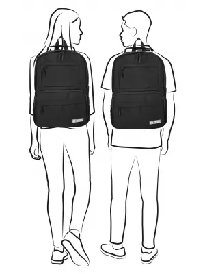 Rucksack ENRICO BENETTI ARUBA 62156 SCHWARZ