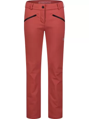 Softshellhose für Damen NORDBLANC SWEEP NBFPL8278 ROT/GRÜN