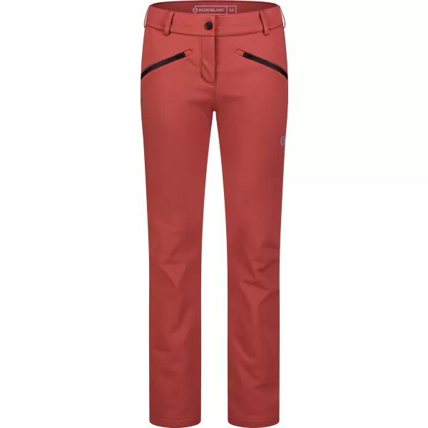  Softshellhose für Damen NORDBLANC SWEEP NBFPL8278 ROT/GRÜN 