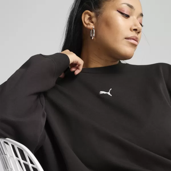  Damen Sweatshirt PUMA ESS OVERSIZED CREW FL 68540001 PUMA SCHWARZ 