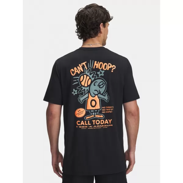  Herren-T-Shirt UNDER ARMOUR UA M 60/40S CAN'T HOOP SS 6003684-001 SCHWARZ 