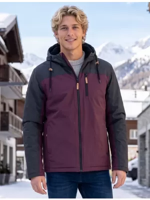 Herren-Winterjacke ALTISPORT NEROM BURGUND