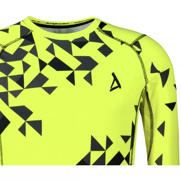  Hochwertiges funktionelles Kompressionsshirt für Herren ALTISPORT VOJ/ALM108TR03 NEONGELB 