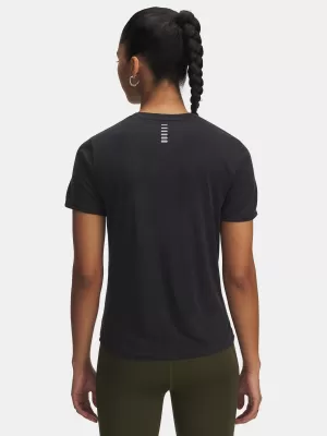 Damen-T-Shirt UNDER ARMOUR UA LAUNCH JACQUARD SS 6005096-004 SCHWARZ