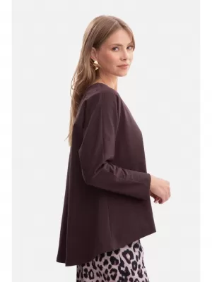 Damenbluse BEWEAR B304 DUNKLE SCHOKOLADE