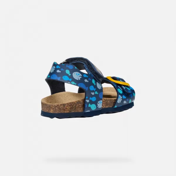  Sandalen für Jungen GEOX CHALKI DUNKELBLAU 