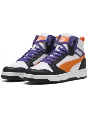Babyschuhe PUMA REBOUND V6 MID JR 39383134 PUMA WEIß/ORANGE GLO/SCHWARZ