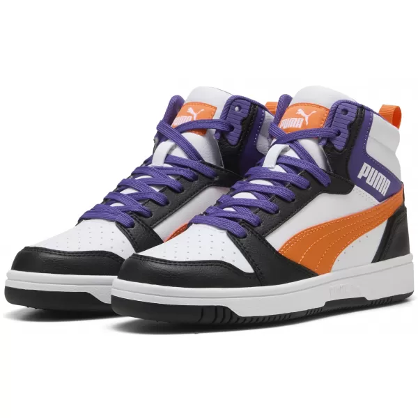  Babyschuhe PUMA REBOUND V6 MID JR 39383134 PUMA WEIß/ORANGE GLO/SCHWARZ 