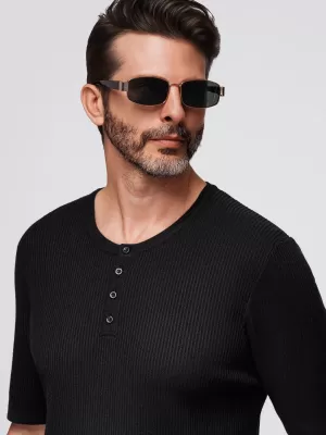 Hemd OMBRE OM-TSCT-0254 SCHWARZ