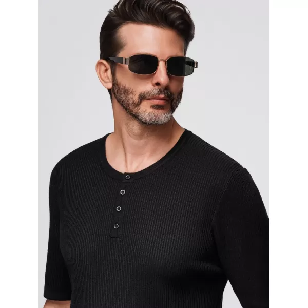 Hemd OMBRE OM-TSCT-0254 SCHWARZ 