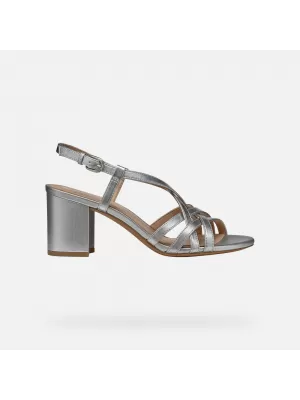 Damensandalen GEOX VIRNILISA 65 S SILBER