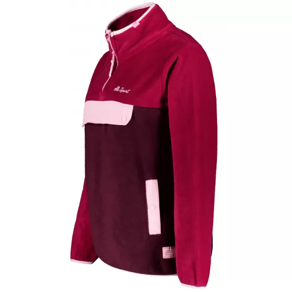  Fleece-Sweatshirt für Damen ALTISPORT GEMMY BURGUND 