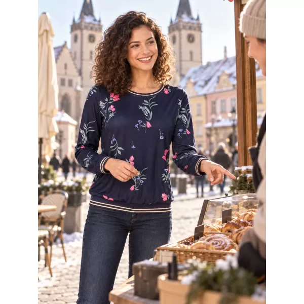  Damen-T-Shirt KIXMI VANESSA DUNKELBLAU 
