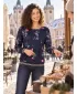 Damen-T-Shirt KIXMI VANESSA DUNKELBLAU