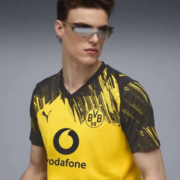  Herren -Trikot PUMA BVB HOME JERSEY REPLICA 78008801 FASTER YELLOW/ SCHNELLER GELB/PUMA SCHWARZ 