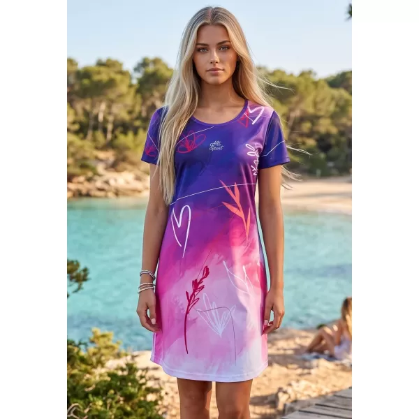  Erweitertes Premium-T-Shirt für Damen ALTISPORT VOJ/ALW083SAT02 LILA 
