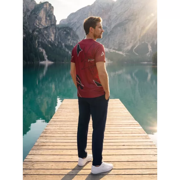 Herren Freizeithemd Premium ALTISPORT VOJ/ALM123TR06 DUNKELROT 