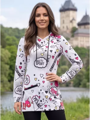 Damen-Sweatshirt ALTISPORT GITA WEIß