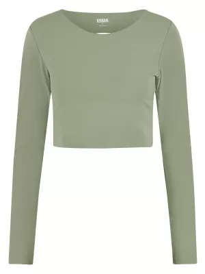 Damen-T-Shirt URBAN CLASSICS TB7807 MATCHA-GRÜN