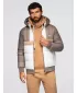 Jacke OMBRE OM-JALP-0296 BEIGE UND WEIß