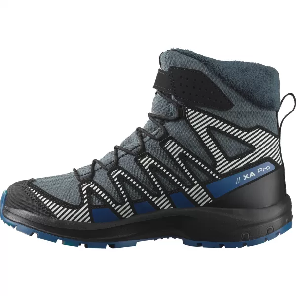  Kinderschuhe SALOMON XA PRO V8 WINTER WATERPROOF J TURBULENZ/SCHWARZ/DUNKELBLAU 