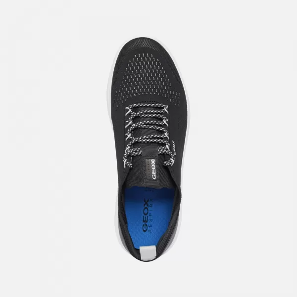  Herren-Sneaker GEOX SPHERICA G002565 SCHWARZ 