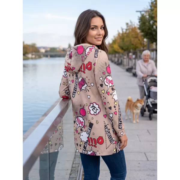  Damen-Sweatshirt ALTISPORT GITA BEIGE 
