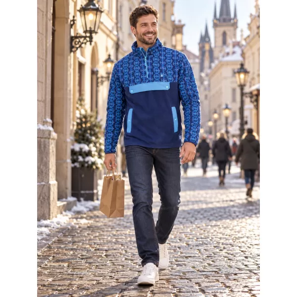  Fleece-Sweatshirt für Herren ALTISPORT GARM BLAU 