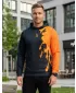 Funktionaler Sweatshirt -Premium von Männern ALTISPORT VOJ/ALM112MI01 SCHWARZFLUO ORANGE