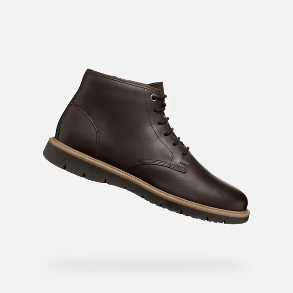  Herrenschuhe GEOX POVE G011452 DUNKELBRAUN 