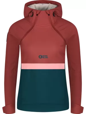 Frauen Softshell Anorac NORDBLANC NBWSL8275 ROT/GRÜN