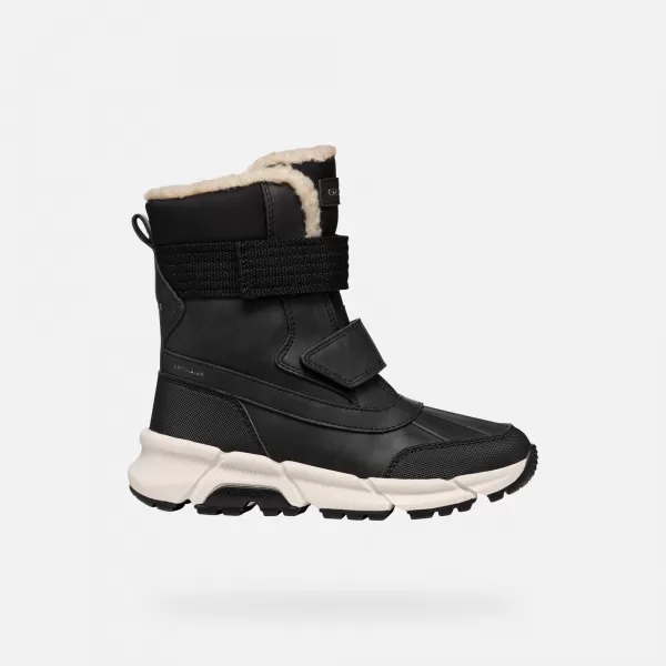  Stiefeletten für Jungen GEOX FLEXYPER PLUS J46LCF0MEFUC9999 SCHWARZ 