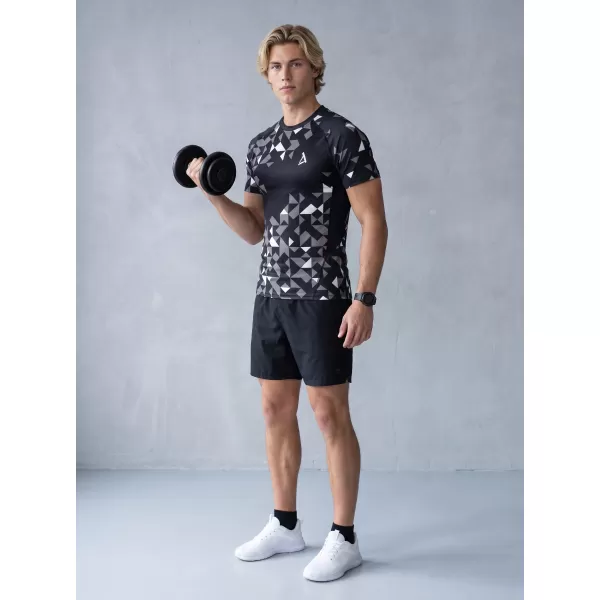  Funktionelle Kompression von Männern t -Shirt Premium ALTISPORT VOJ/ALM108TR04 SCHWARZ 