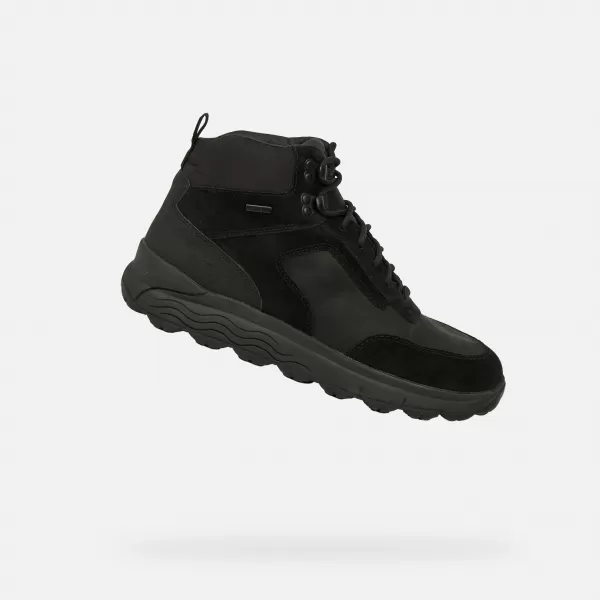  Herrenschuhe GEOX SPHERICA 4X4 B ABX G011180 SCHWARZ 