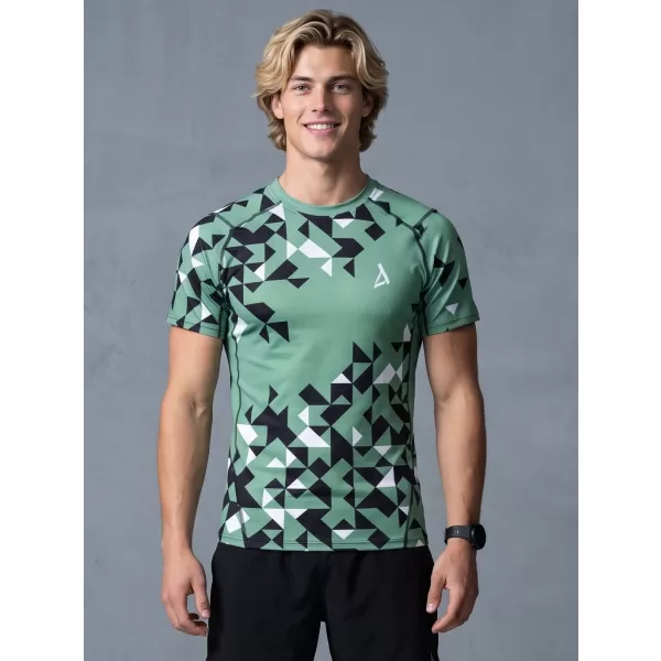  Funktionelle Kompression von Männern t -Shirt Premium ALTISPORT VOJ/ALM108TR04 MILITÄR 