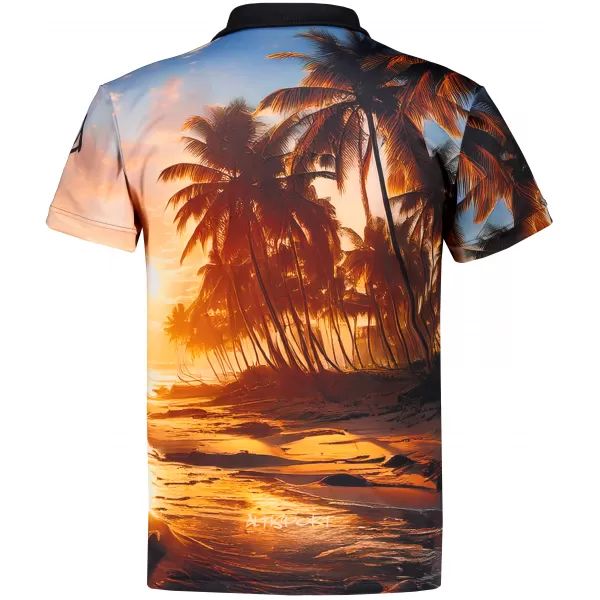  Herren-Funktions-T-Shirt mit Premium-Kragen ALTISPORT VOJ/ALM116TR05 PALMEN 