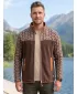 Fleece-Sweatshirt für Herren ALTISPORT GAMEL BRAUN