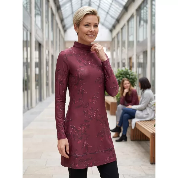  Rollkragenpullover für Damen ALTISPORT GWENITH BURGUND 