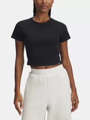Damen-T-Shirt UNDER ARMOUR UA RIVAL RIB BABY TEE 6000264-001 SCHWARZ