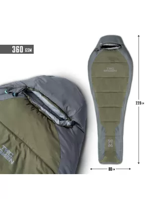 Schlafsack PENTAGON MUMMY SLEEPING BAG 360GR/M² D19003 BRAUN GRAU/MIX