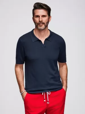 Herren t -Shirt OMBRE OM-POSS-0159 MARINEBLAU